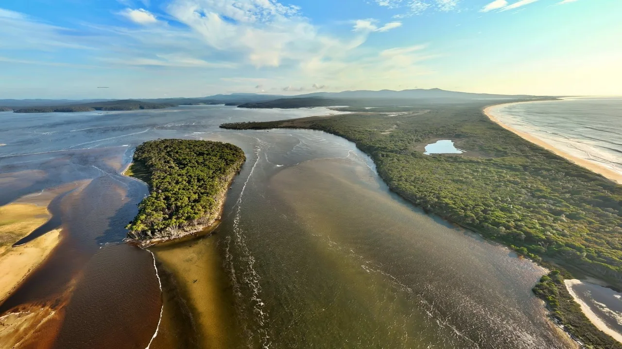 A Drone's Journey Over Harrison's Channel 13 Dec 2023